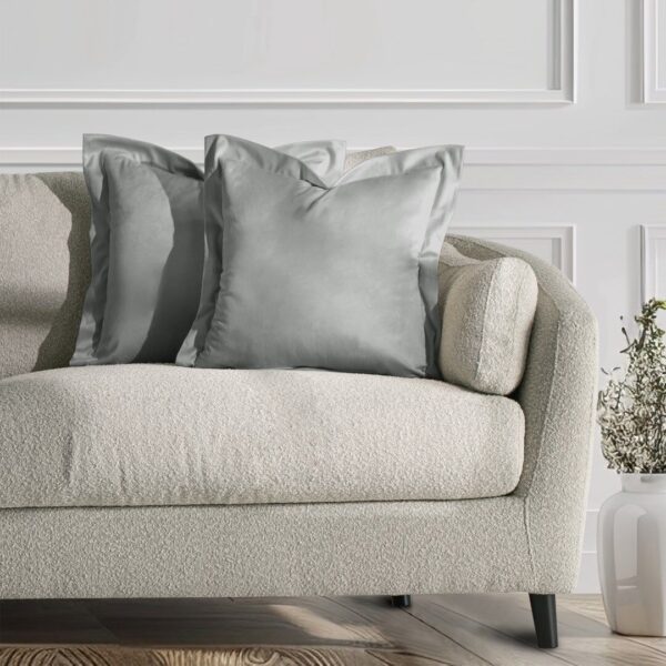Díszpárnahuzat VELVET ezüst glamour bársony 45x45 ameliahome