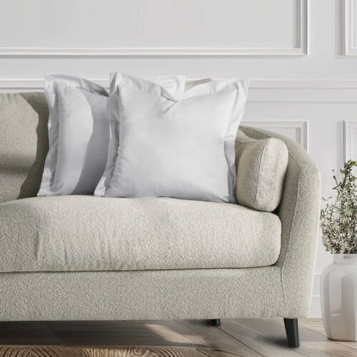 Díszpárnahuzat VELVET fehér glamour bársony 45x45 ameliahome
