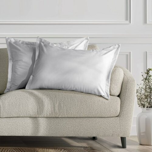 Díszpárnahuzat VELVET fehér glamour bársony 50x70 ameliahome