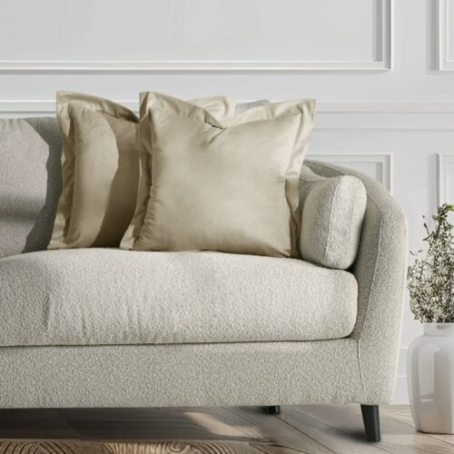 Díszpárnahuzat VELVET szín bézsszínű stílus glamour bársony 45x45...