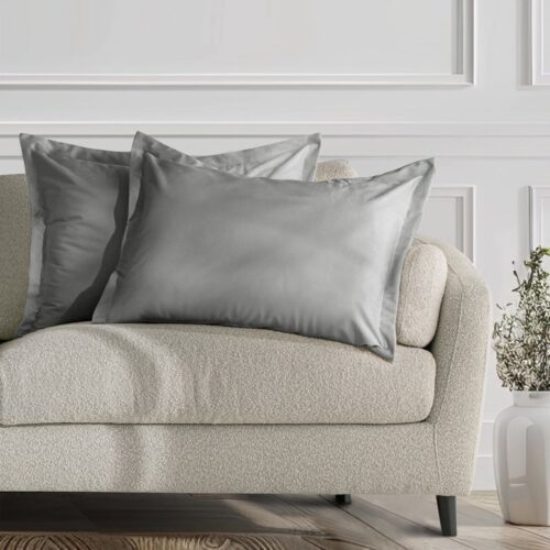 Díszpárnahuzat VELVET szín ezüst stílus glamour bársony 50x70 ameliahome