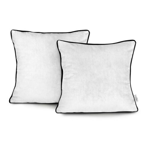 Díszpárnahuzat VELVET szín fehér stílus glamour bársony 45x45 ameliahome