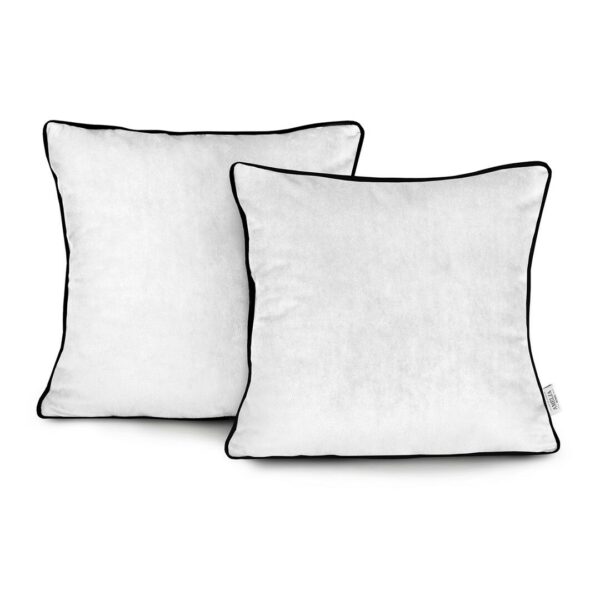 Díszpárnahuzat VELVET szín fehér stílus glamour bársony 45x45 ameliahome