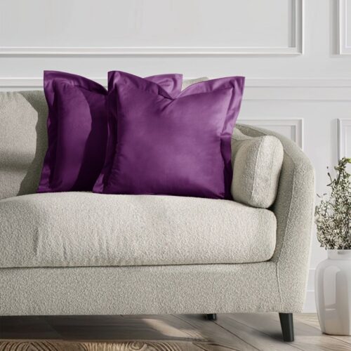 Díszpárnahuzat VELVET szín lila stílus glamour bársony 45x45 ameliahome