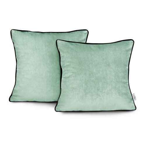 Díszpárnahuzat VELVET szín mentazöld stílus glamour bársony 45x45...