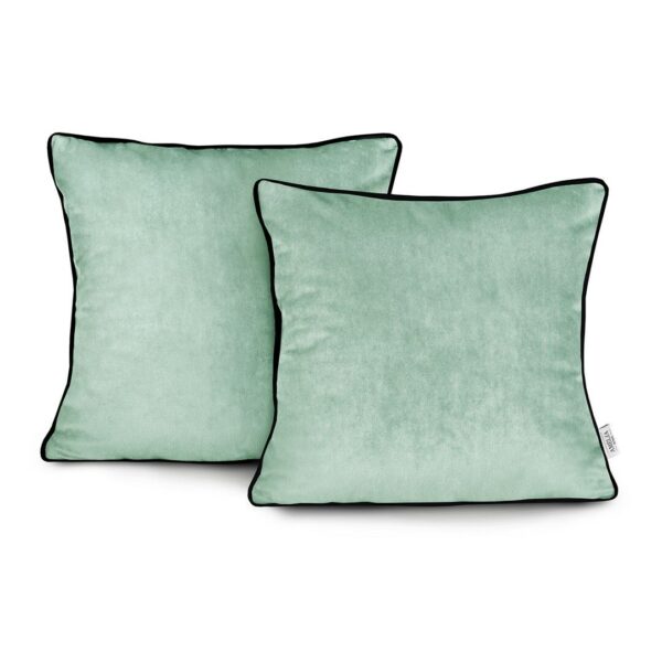 Díszpárnahuzat VELVET szín mentazöld stílus glamour bársony 45x45...