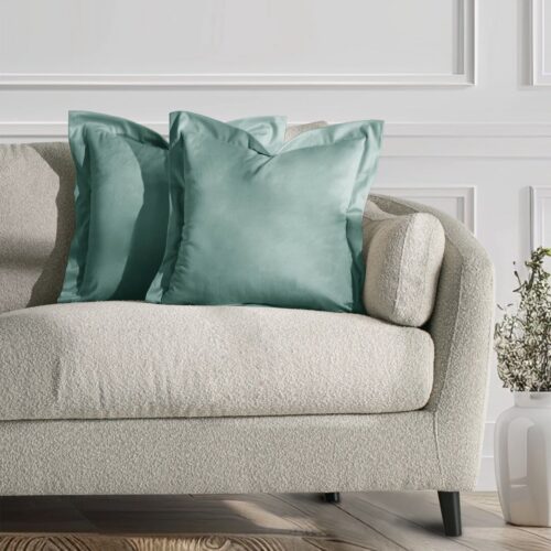 Díszpárnahuzat VELVET szín mentazöld stílus glamour bársony 45x45...