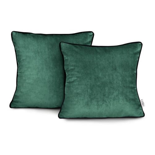 Díszpárnahuzat VELVET szín üvegzöld stílus glamour bársony 45x45...