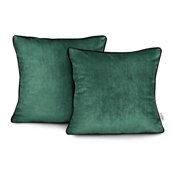 Díszpárnahuzat VELVET szín üvegzöld stílus glamour bársony 45x45...
