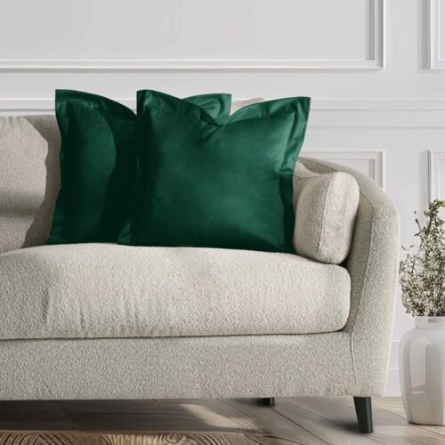 Díszpárnahuzat VELVET szín üvegzöld stílus glamour bársony 45x45...