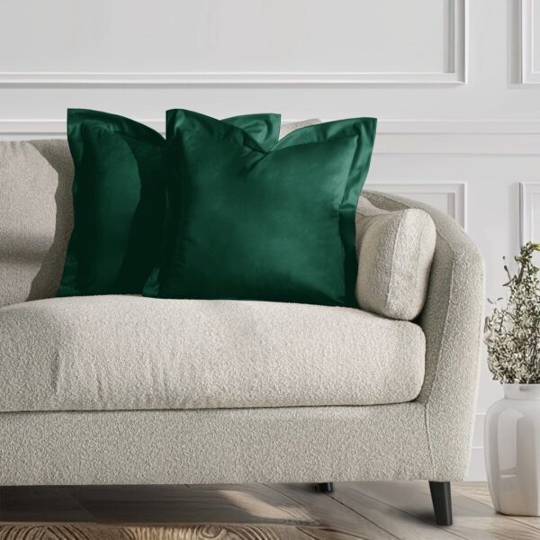 Díszpárnahuzat VELVET szín üvegzöld stílus glamour bársony 45x45...