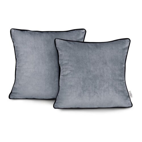Díszpárnahuzat VELVET szürke glamour bársony 45x45 ameliahome