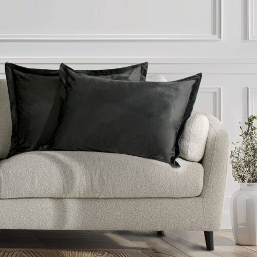 Díszpárnahuzat VELVET szürke glamour bársony 50x70 ameliahome