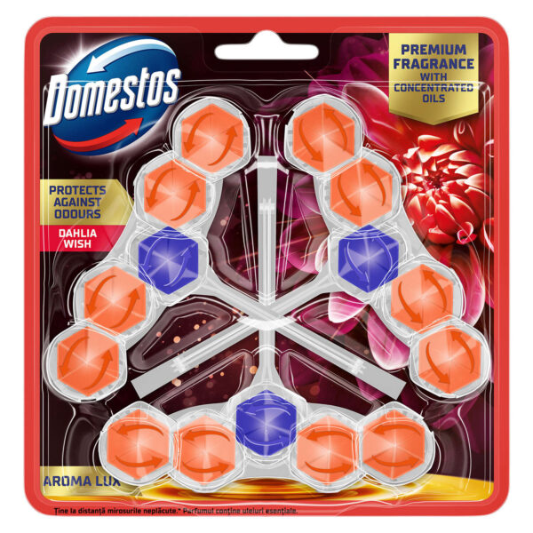 Domestos Aroma Lux WC frissítő blokk Dahlia Wish koncentrált illó...