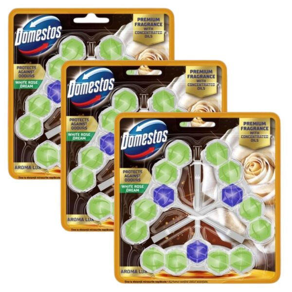 Domestos Aroma Lux WC frissítő blokk White Rose Dream koncentrált...