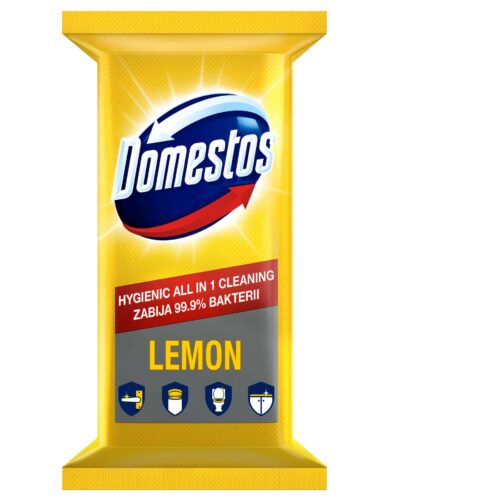 Domestos higiénikus Törlőkendő - Citrom 100db