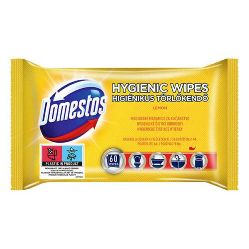 Domestos Higiénikus Törlőkendő Lemon 60db