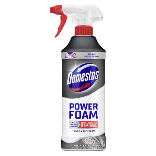 Domestos Power Foam WC és Fürdőszoba Tisztító Spray 435ml