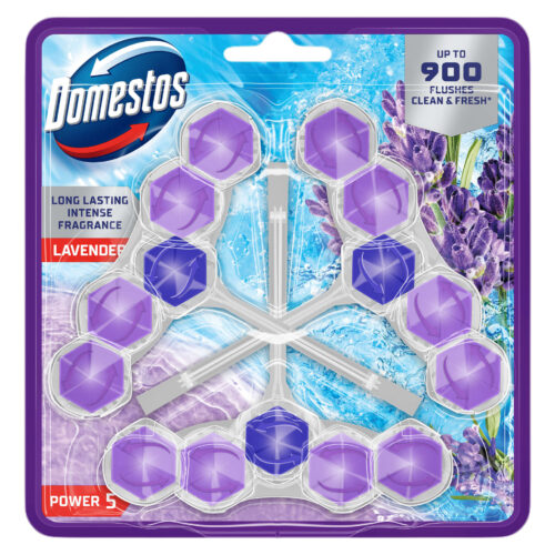 Domestos Power5 WC frissítő blokk Lavender (3x50g)