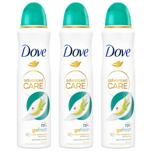 Dove Advanced Care Go Fresh női Dezodor Pear & Aloe Vera 3x150ml