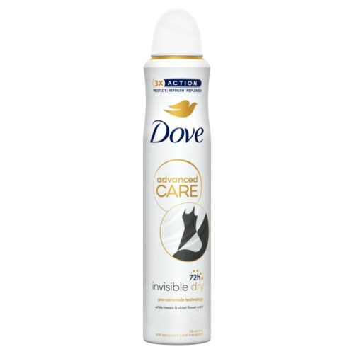 Dove Advanced Care női izzadásgátló Dezodor Invisible Dry 200ml