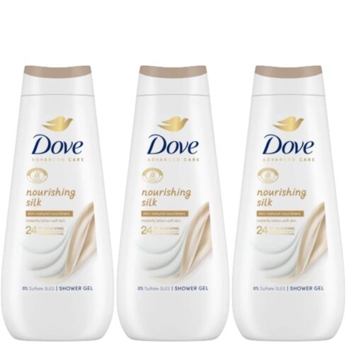 Dove Advanced Care Nourishing Silk Krémtusfürdő 3x400ml