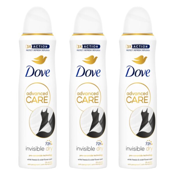 Dove Dezodor Invisible Dry 3x150ml