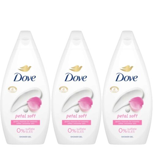 Dove Petal Soft Krémtusfürdő 3x450ml