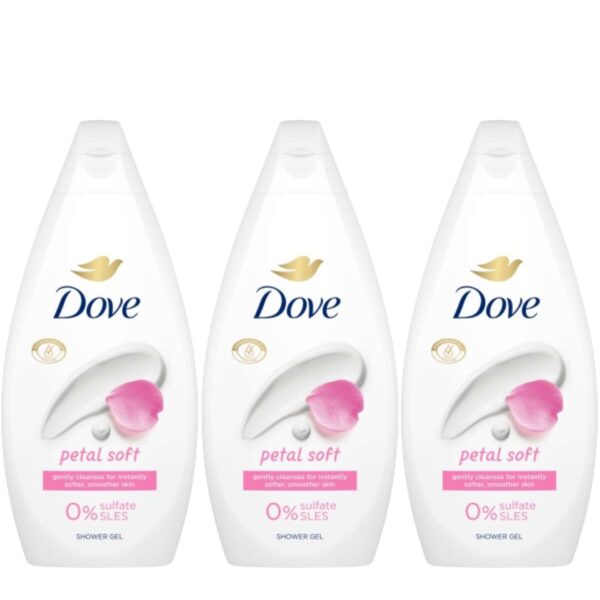 Dove Petal Soft Krémtusfürdő 3x450ml
