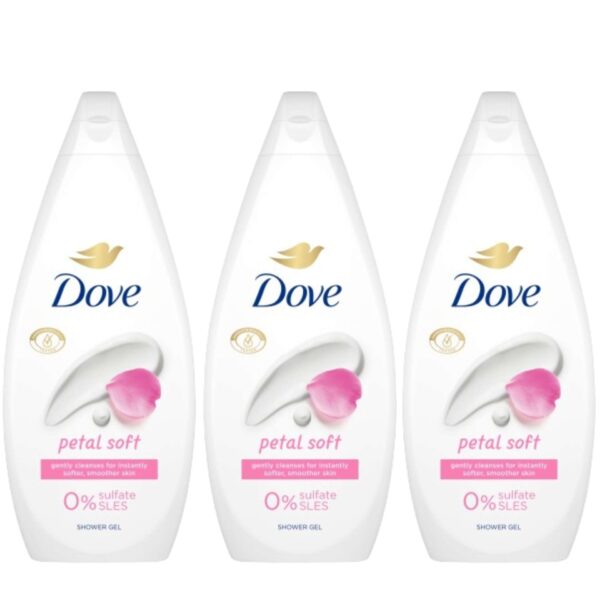 Dove Petal Soft Krémtusfürdő 3x720ml