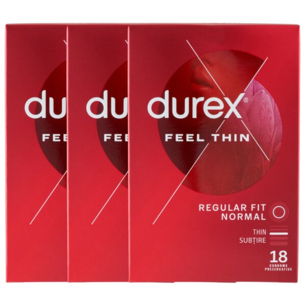 Durex Feel Thin Óvszer 3x18db