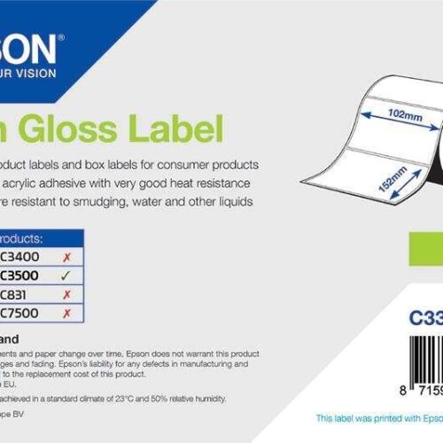Epson címke (C33S045541)