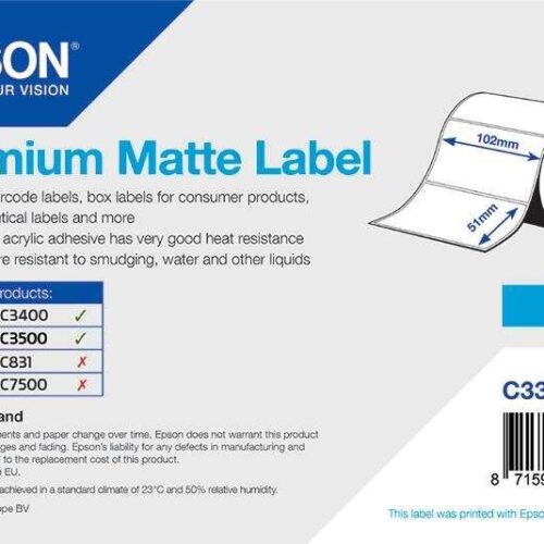 Epson prémium címke (C33S045531)