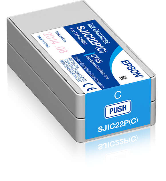 Epson SJIC22P(C) C3500 Tintapatron Cyan 32