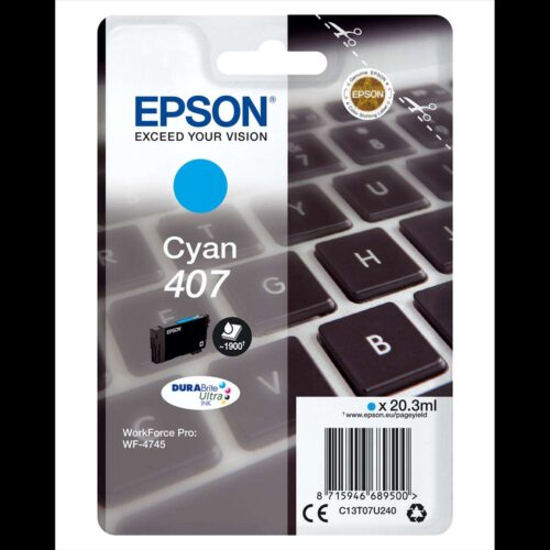 Epson T07U2 Tintapatron Cyan 20