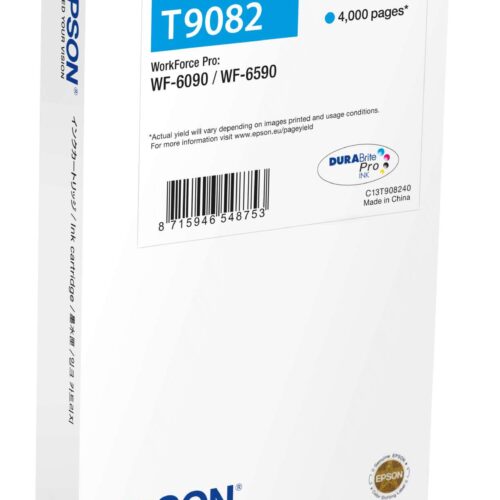 Epson T9082 Tintapatron Cyan 4K