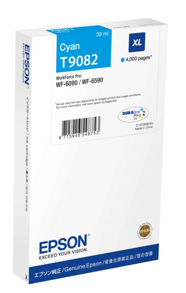 Epson T9082 Tintapatron Cyan 4K