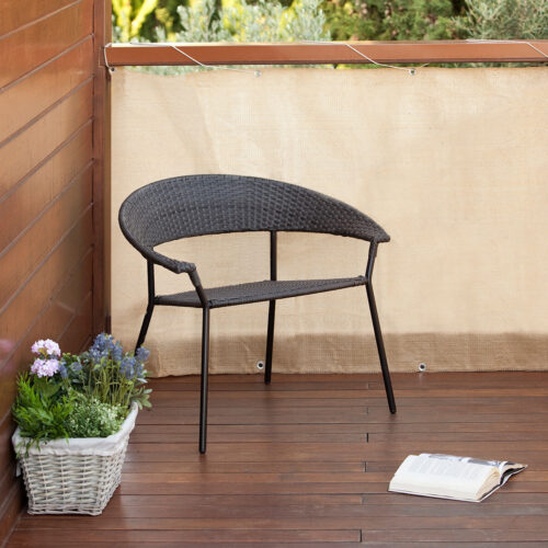 Erkélyháló fűzőlyukakkal Balcony Easy bambusz 0.9x5m 160gr/m2 202...