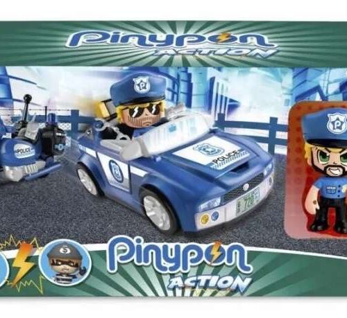 Famosa Pinypon Action - 2 Rendőrségi jármű 1 rendőr figurával