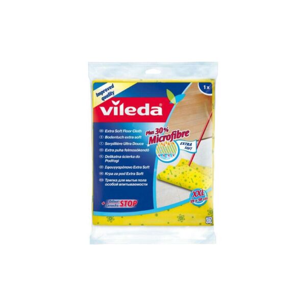 Felmosókendő 30% mikroszállal xxl vileda sárga_f03515