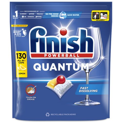 Finish Quantum All in 1 Lemon Mosogatógép kapszula 130db
