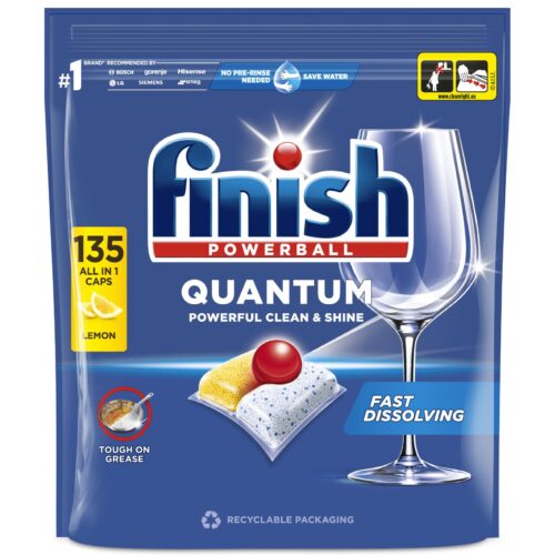 Finish Quantum All in 1 Lemon Mosogatógép kapszula 135db