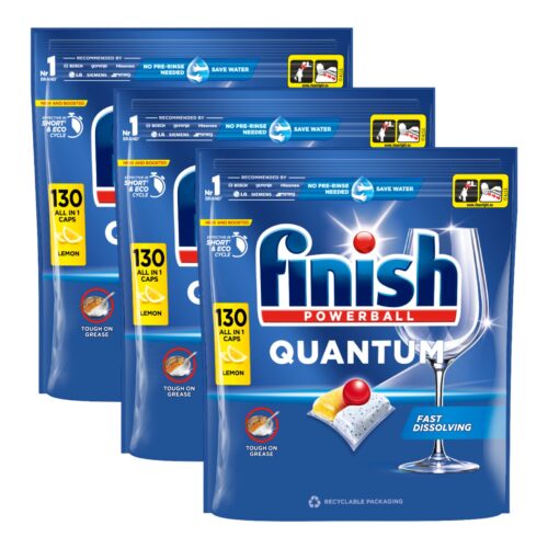 Finish Quantum All in 1 Lemon Mosogatógép kapszula 3x130db
