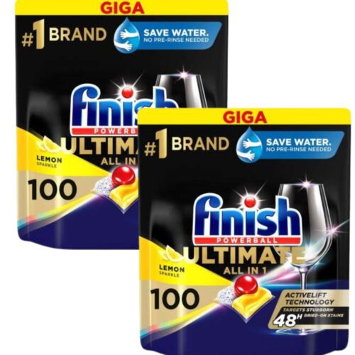 Finish Ultimate All in 1 Lemon Mosogatógép kapszula 2x100db