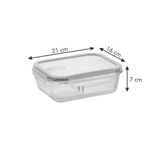FRESHBOX Glass téglalap alakú ételtároló doboz