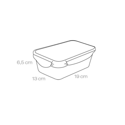 FRESHBOX Téglalap alakú ételtároló doboz