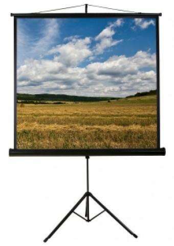 Funscreen Matt Fehér Tripod 180x180 cm Formátum 1:1 Fekete fun10....