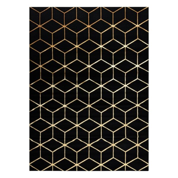 Futószőnyeg MOSSE HEXAGON 2 fekete 60x200