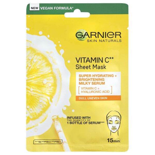 Garnier Skin Naturals ragyogást adó Arcmaszk C-vitaminnal 28g