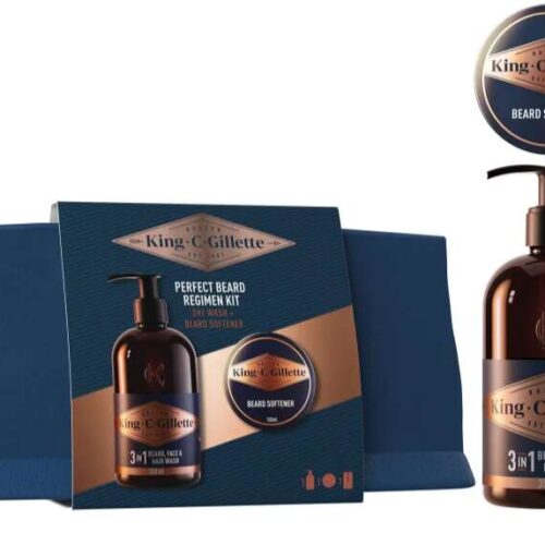 Gillette King C. 3in1 Perfect Beard Regimen Kit Ajándékcsomag